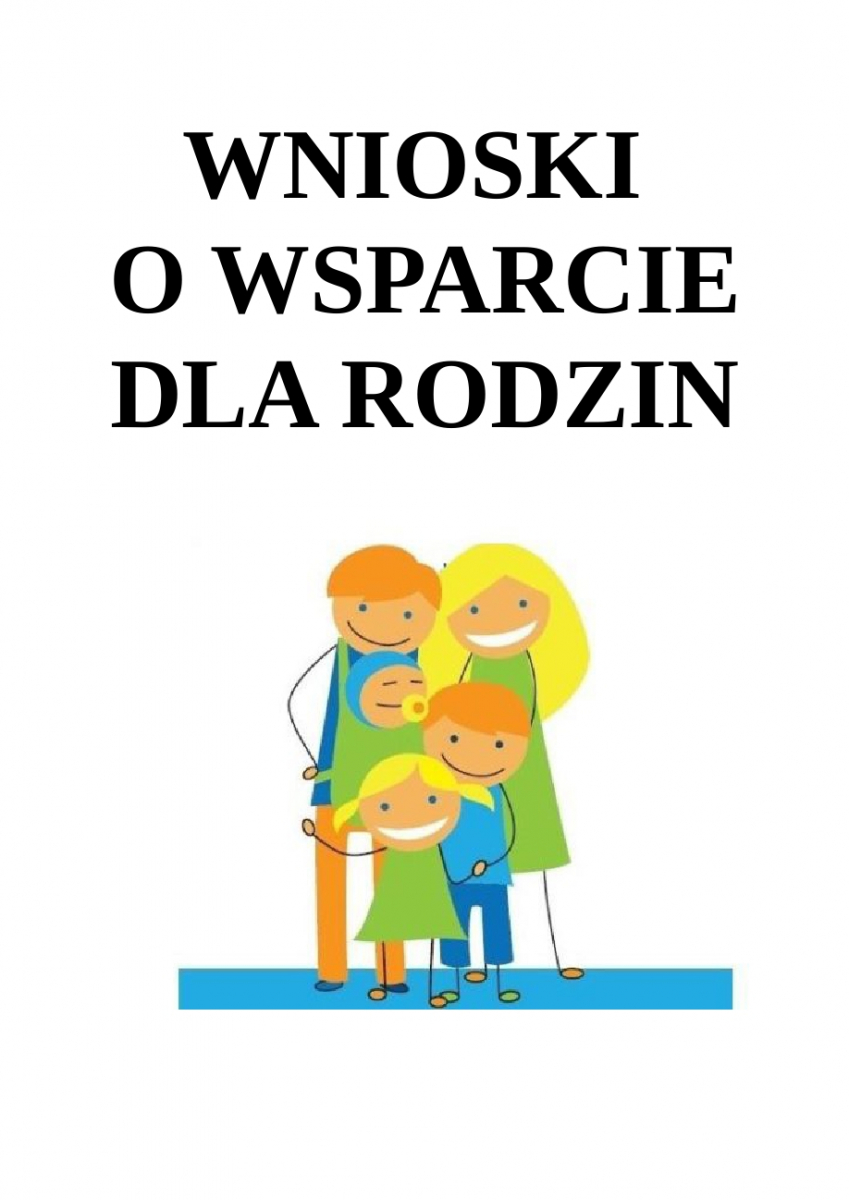 WZORY WNIOSKÓW O ŚWIADCZENIA DLA RODZIN